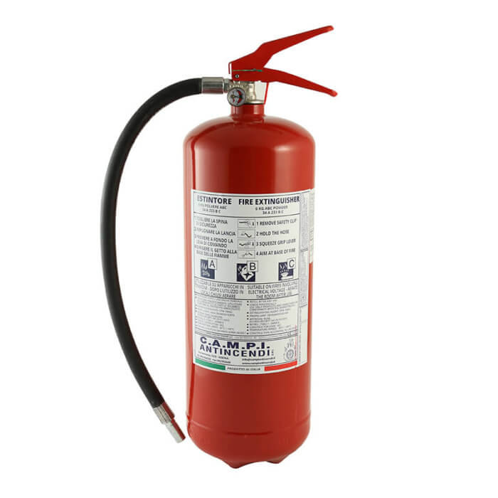 Estintore a polvere portatile da kg 6