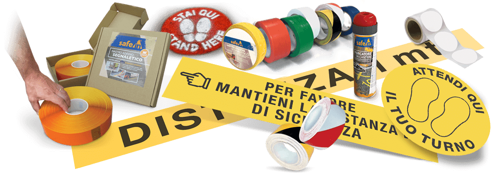 Segnaletica orizzontale Covid-19